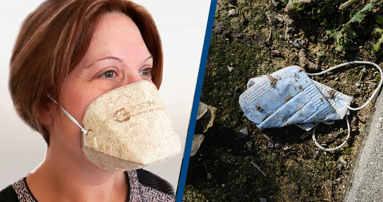 ეკოლოგიურად სუფთა ნიღაბი გარემოს დასაცავად