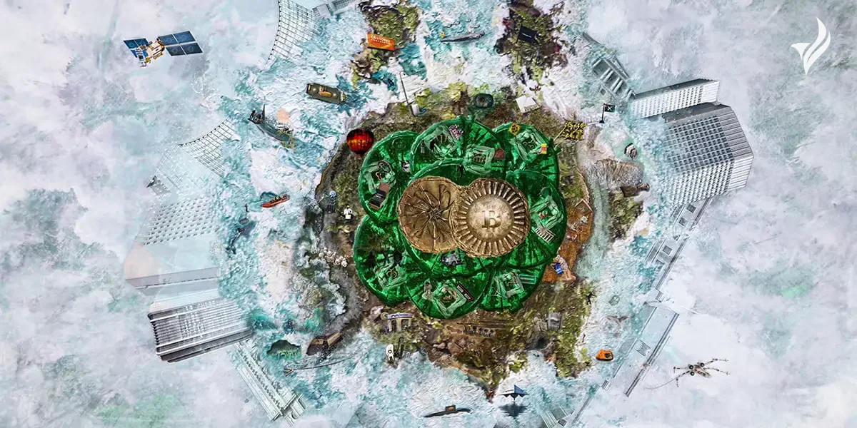 ბიტკოინის საიდუმლო წარმოშობა ციფრულ ხელოვნებაში